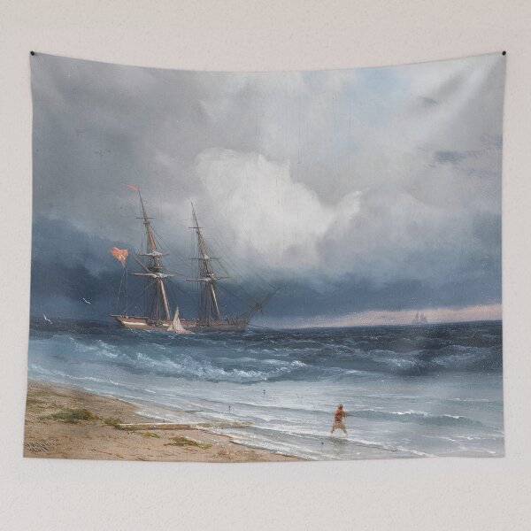 Item preview, Ship by the Shore (1861) By Ivan Konstantinovich Aivazovsky  designed and sold by sunny-007.