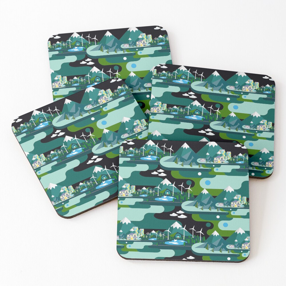 Item preview, Coasters (Set of 4) designed and sold by MarcSabuncu.