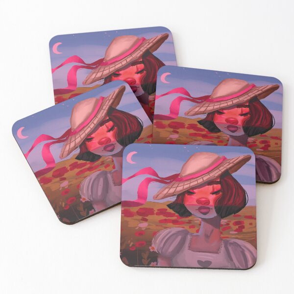 Item preview, Beautiful girl at sunset in a field of flowers designed and sold by HibiscusHeron.