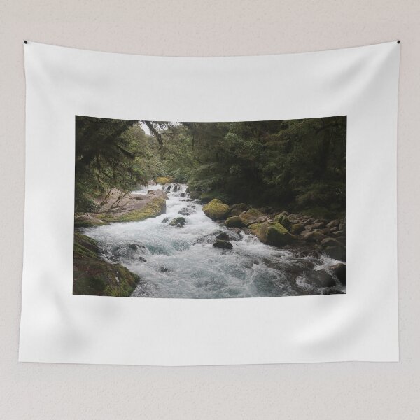 Item preview, Water Rushes Down a Rocky Stream on a Hike in New Zealand designed and sold by izzy8793.