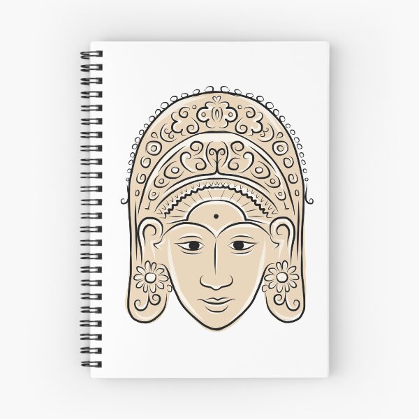 Item preview, Wooden mask of indonesian dancer woman, sketch designed and sold by Kudryashka.