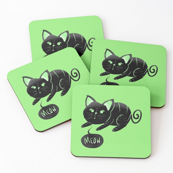 Item preview, Green Meow designed and sold by pardonmyjargon.