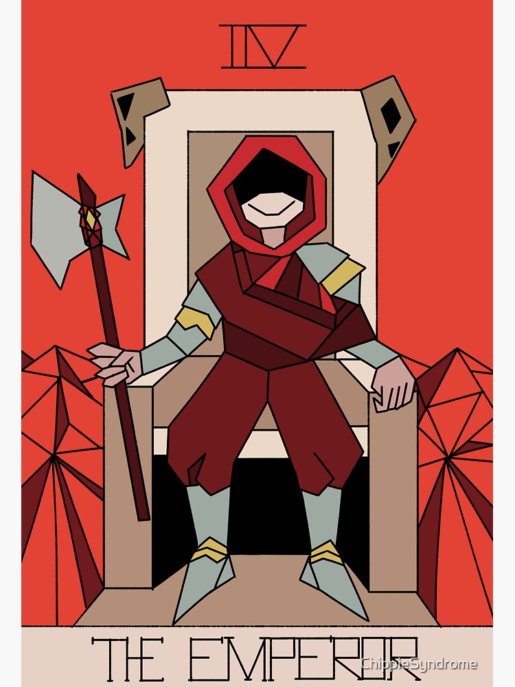 "Dream SMP Tarot Card IV: The Emperor " Sticker by ChippieSyndrome