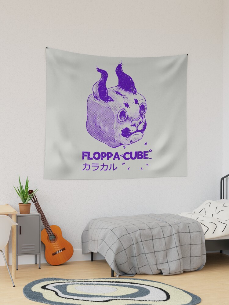 Floppa Cube - Today Was A Good Day | Flop Flop Happy Floppa Friday | Racist  War Crime Fun Tax Fraud | Original Fanart Fan Art Merch Pet Mat Bandana