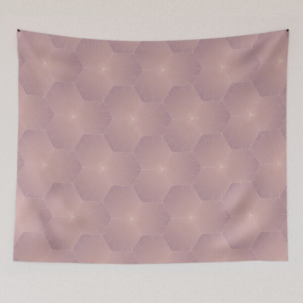 Item preview, Pastel Pink Hexagonal Pattern designed and sold by CiaraPrints.