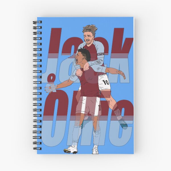 Item preview, Aston villa Jack Grealish and Ollie Watkins in celebration AVFC Print Poster designed and sold by madein1874.