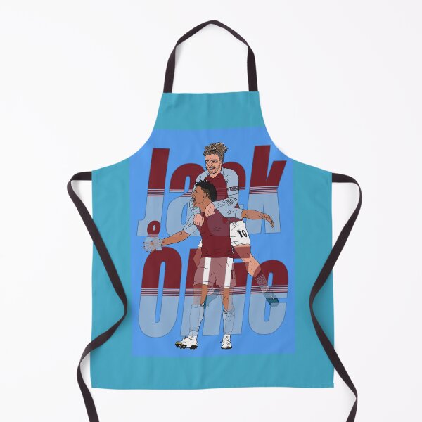 Item preview, Aston villa Jack Grealish and Ollie Watkins in celebration AVFC Print Poster designed and sold by madein1874.