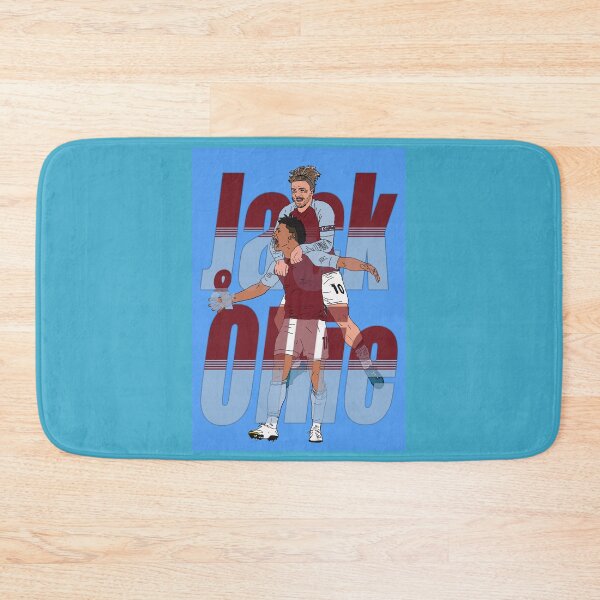 Item preview, Aston villa Jack Grealish and Ollie Watkins in celebration AVFC Print Poster designed and sold by madein1874.