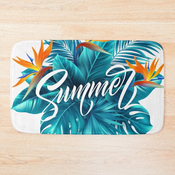 Item preview, Strelizia,  Bird of paradise flower, Tropical Palm Leaves  designed and sold by Caroodoo.