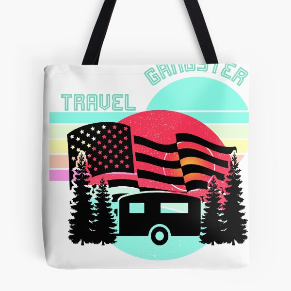 Item preview, Travel Gangster (vacation trailer sunset flag) designed and sold by HamiltonmagicTs.