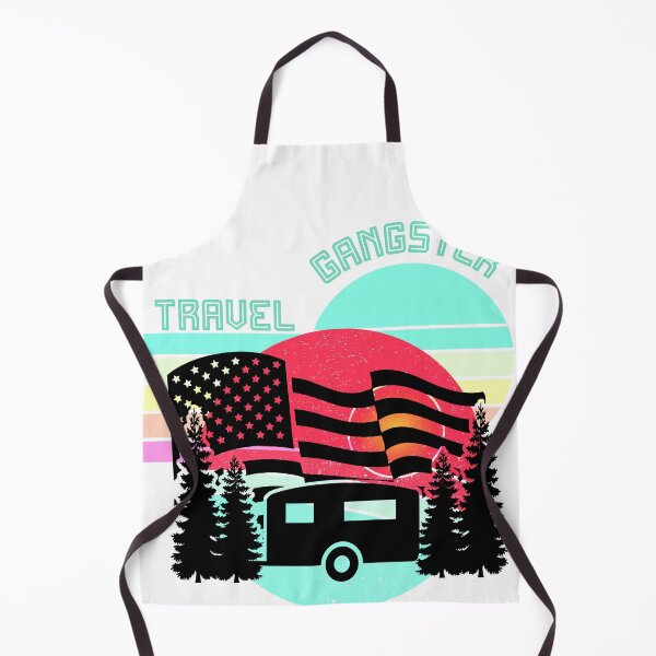 Item preview, Travel Gangster (vacation trailer sunset flag) designed and sold by HamiltonmagicTs.