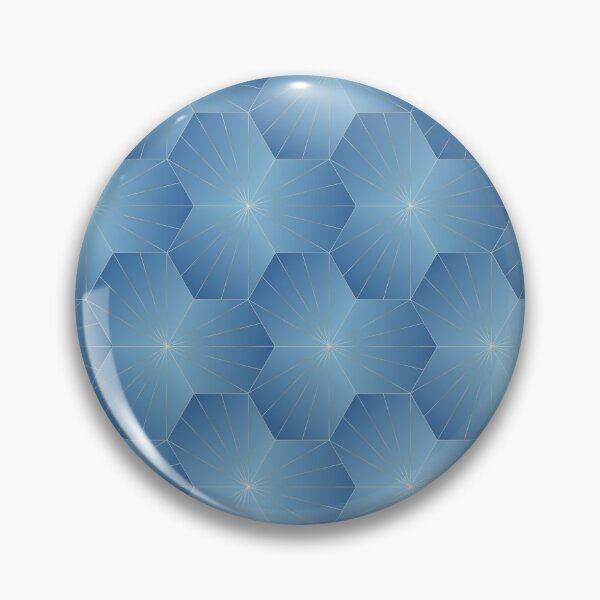 Item preview, Royal Blue Hexagonal Pattern designed and sold by CiaraPrints.