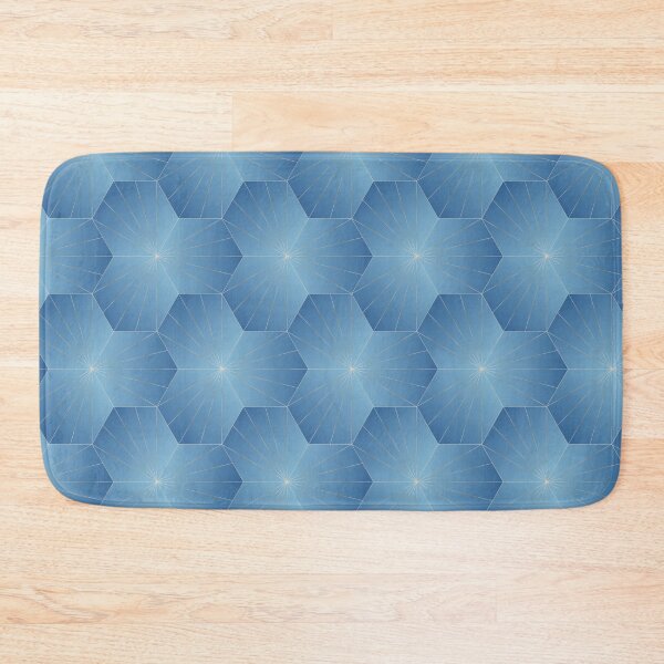 Item preview, Royal Blue Hexagonal Pattern designed and sold by CiaraPrints.
