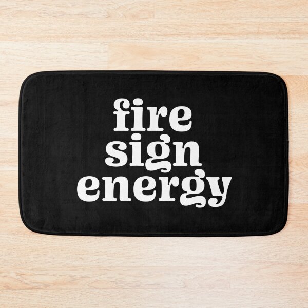 Item preview, fire sign energy - zodiac - white w/ black background designed and sold by scribblesbysar.
