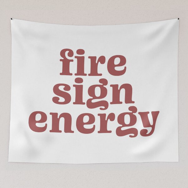 Item preview, fire sign energy - zodiac - red designed and sold by scribblesbysar.