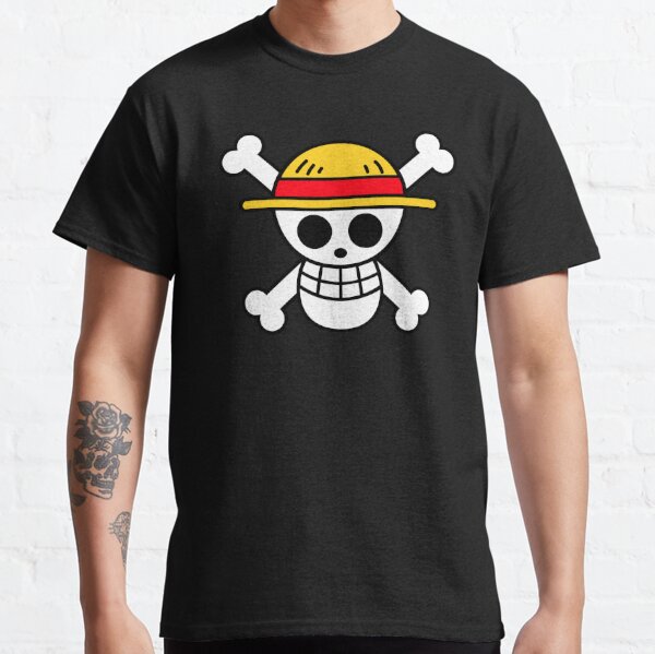 Chapeau de paille Jolly Roger T-shirt classique