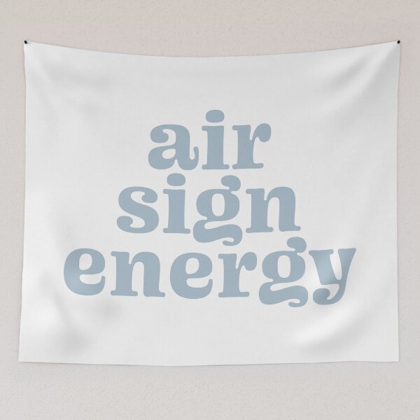 Item preview, air sign energy - zodiac - blue designed and sold by scribblesbysar.