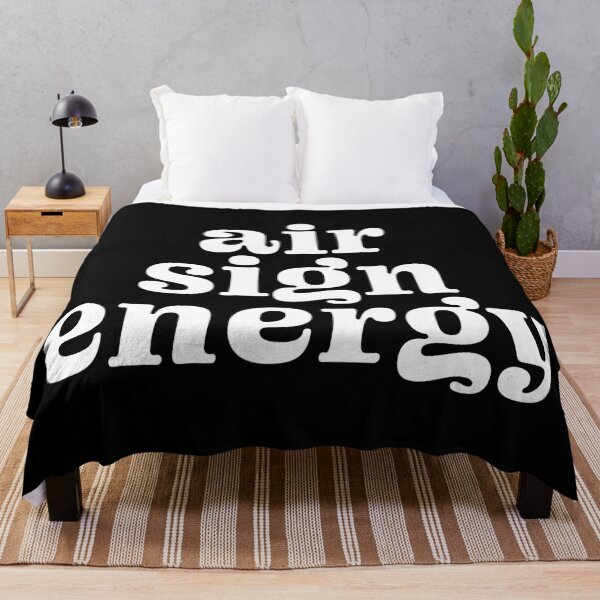 Item preview, air sign energy - zodiac - white with black background designed and sold by scribblesbysar.