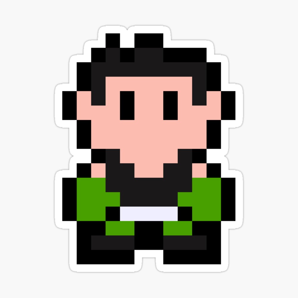 little mac pixel art grid