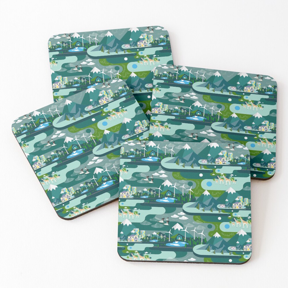 Item preview, Coasters (Set of 4) designed and sold by MarcSabuncu.