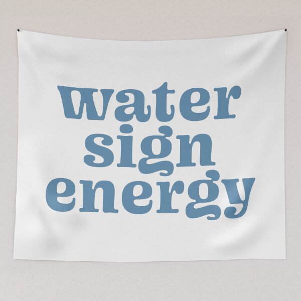 Item preview, water sign energy - zodiac - blue designed and sold by scribblesbysar.