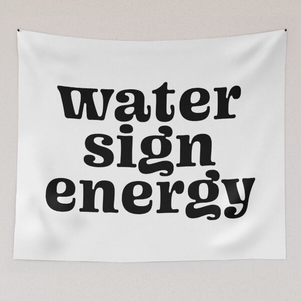 Item preview, water sign energy - zodiac - black designed and sold by scribblesbysar.