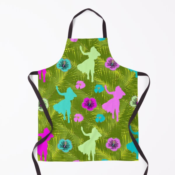 Item preview, Beautiful Hula Dancer with Flowers Pattern & Pastel Colors! - Yellow Background designed and sold by Apartment12.