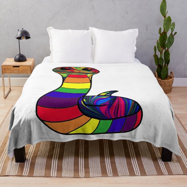 Item preview, Rainbow Pride Snake designed and sold by BuzzySpaceBee.