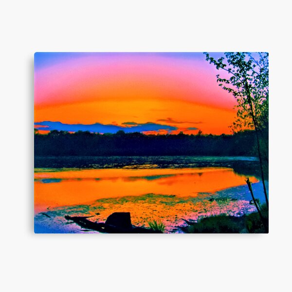 "Abstract Sunset" Canvas Print for Sale by DonnaM Redbubble