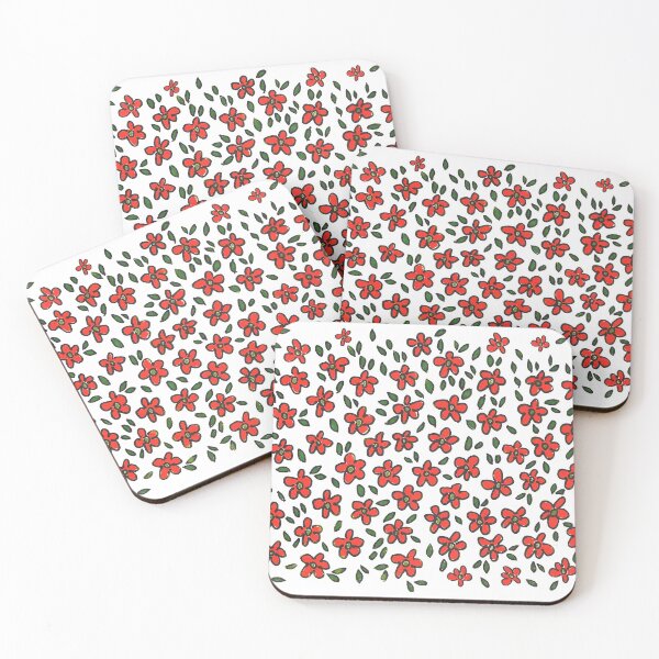 Item preview, Hand drawing red flowers designed and sold by IWOOJOO.