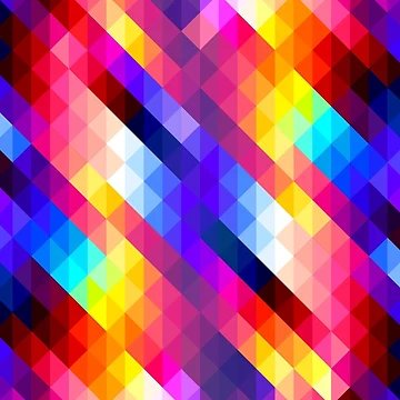 Artwork thumbnail, Colorful Triangle Pattern by limitlezz
