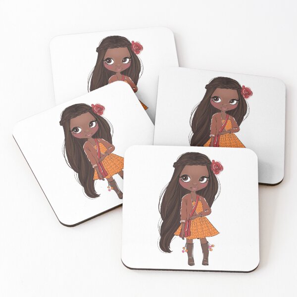 Item preview, Boho style cute doll girly illustration 1 designed and sold by Lalanacliparts.