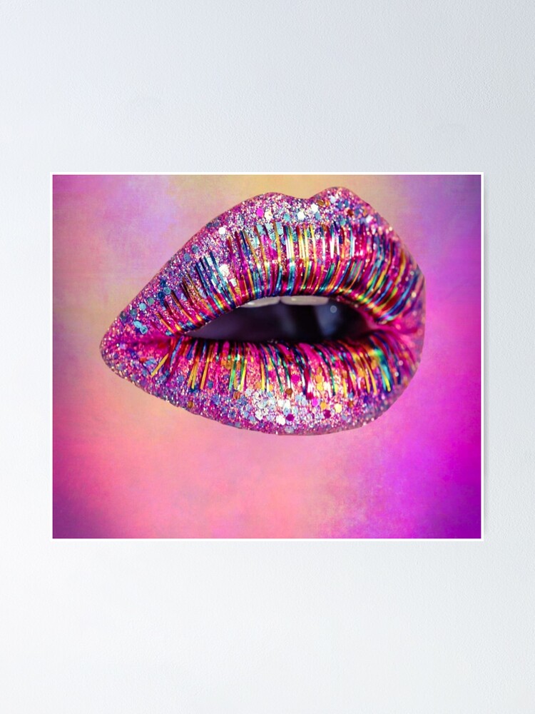 Sensual Lips Poster By Yazminlop Redbubble 9653