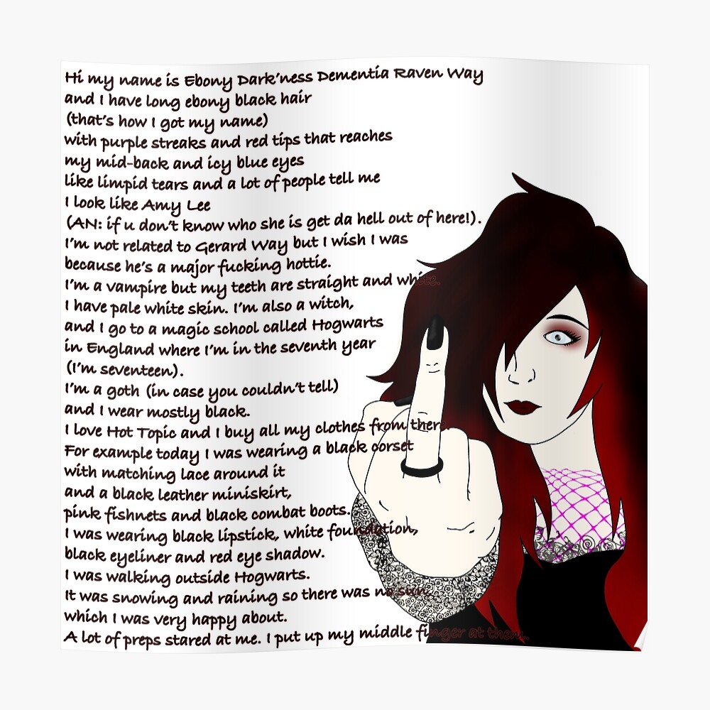 Ebony Dark'ness Dementia Raven Way 