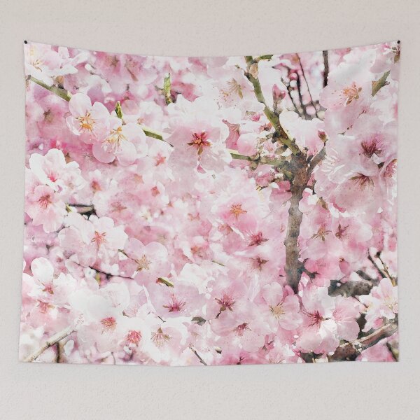 Item preview, Cherry Blossoms Watercolor Artwork designed and sold by Typeglyphs.