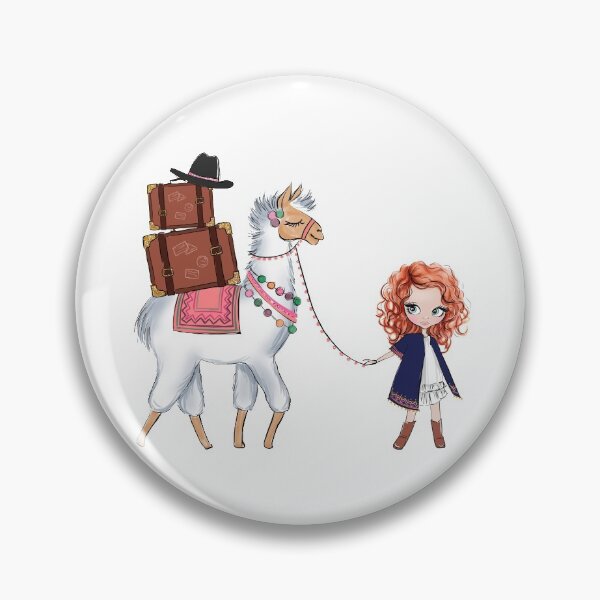 Item preview, Boho style cute girl with llama girly illustration 1 designed and sold by Lalanacliparts.