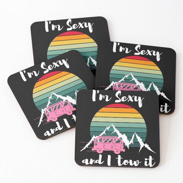 Item preview, I'm Sexy and I tow it, Funny Vintage RV Camper Trailer, Camping Funny, Gift Tee, Funny Vintage designed and sold by IMAD BI.