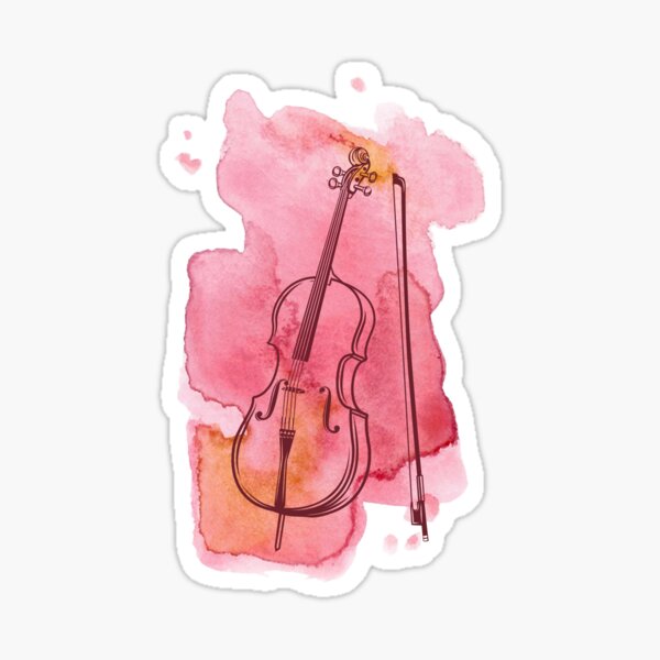 Item preview, Cello Girl Pink Watercolor- Cello Lover designed and sold by RaquelDeneth.