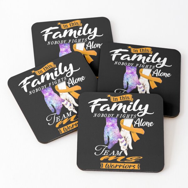 Item preview, In This Family Nobody Fights Alone Team MS Warrior designed and sold by deputylove.