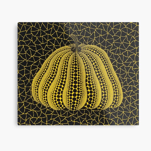 Yayoi Kusama yellow pumpkin Metal Print