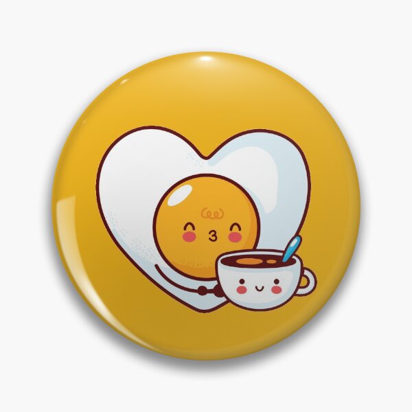 Item preview, Coffee and Egg Love. Heart Kawaii Cute designed and sold by MagicStrawberry.