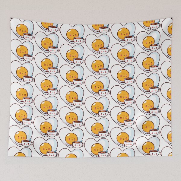 Item preview, Coffee and Egg Love. Heart Kawaii Cute designed and sold by MagicStrawberry.