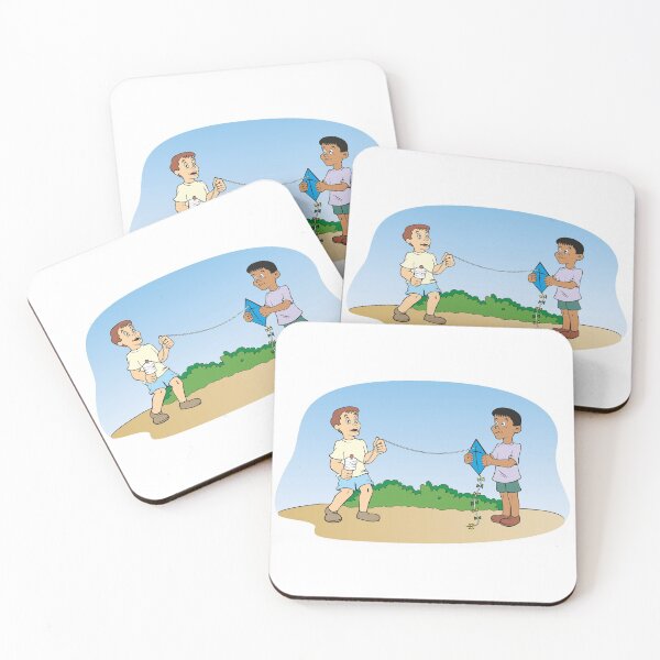 Item preview, Children playing kite outdoors in the park. Ideal for educational materials designed and sold by LucianoCosmo.