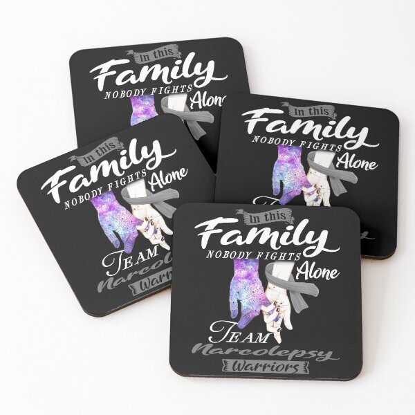 Item preview, In This Family Nobody Fights Alone Team Narcolepsy Warrior designed and sold by deputylove.
