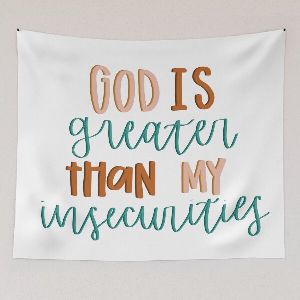 Item preview, God is greater than my insecurities. designed and sold by kayleetubbs.
