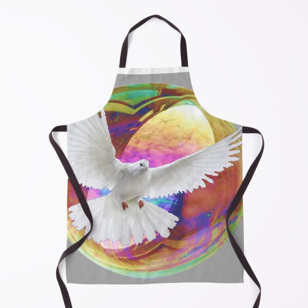 Item preview, WHITE PEACE DOVE & SOAP BUBBLE ART designed and sold by sharlesart.