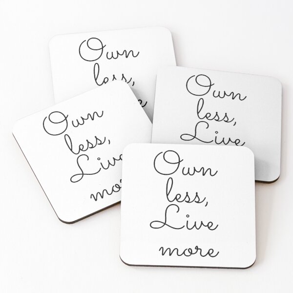 Item preview, Own less, live more. designed and sold by artesiaKT.