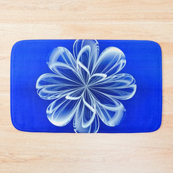 Item preview, White Bloom on Blue designed and sold by charmarose.