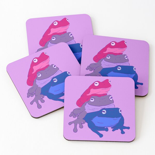 Item preview, Bisexual Pride Frog Stack designed and sold by Josie Richey.