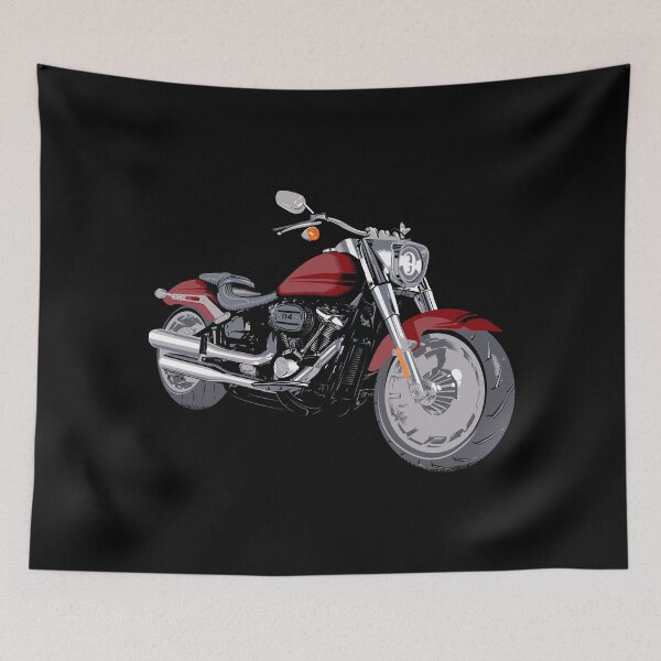 Item preview, HD Fat Boy Motorcycle 2020, Red designed and sold by YourIllusion.
